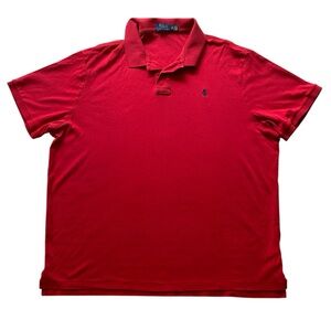 Polo Ralph Lauren Men’s Red Cotton Polo Shirt Size XXL